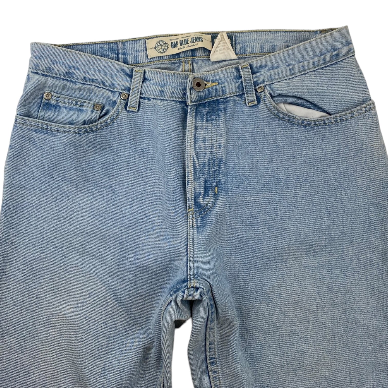 Vintage Light Wash ‘Gap Blue Jeans’ Denim