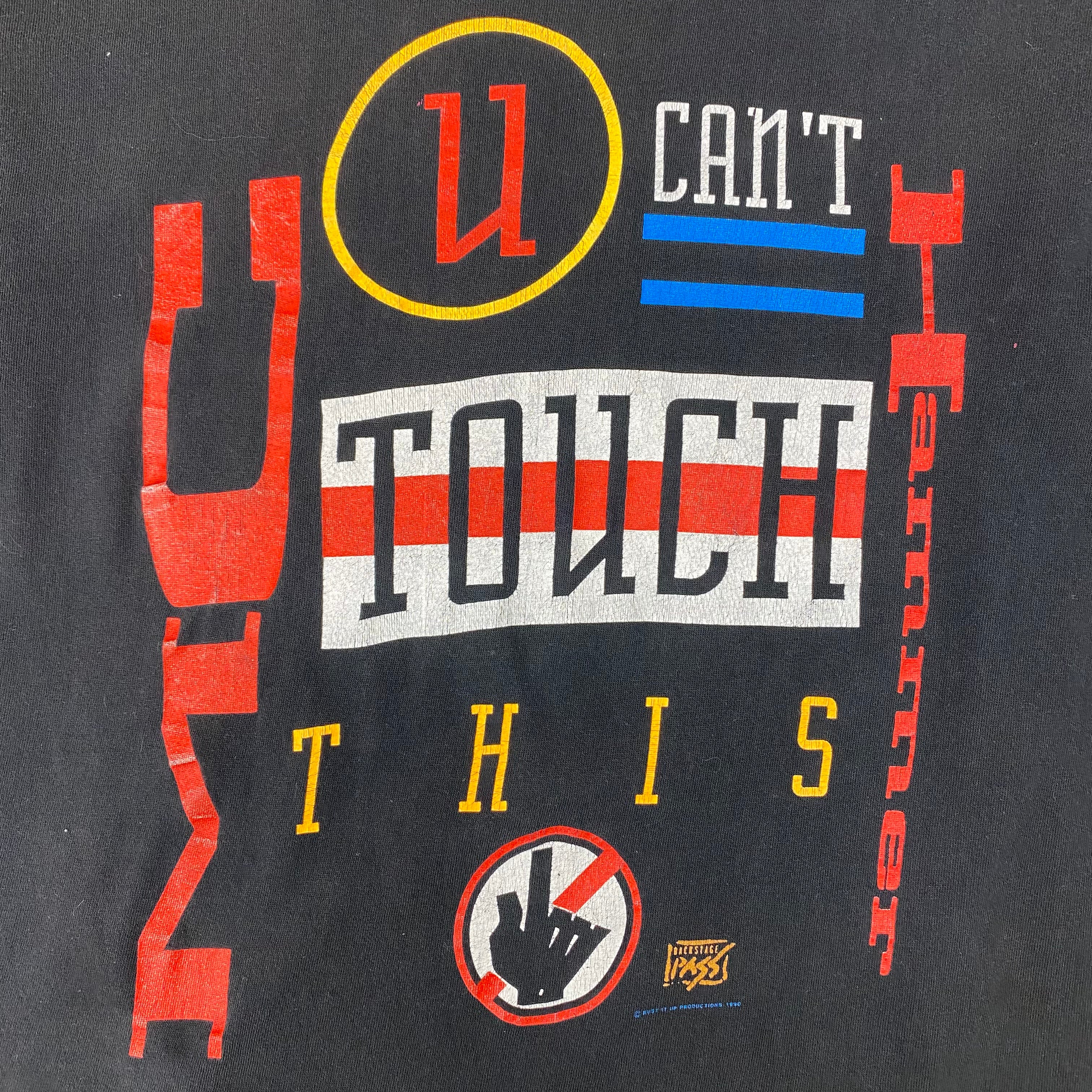 1990 MC Hammer You Can't Touch This T-Shirt - Black