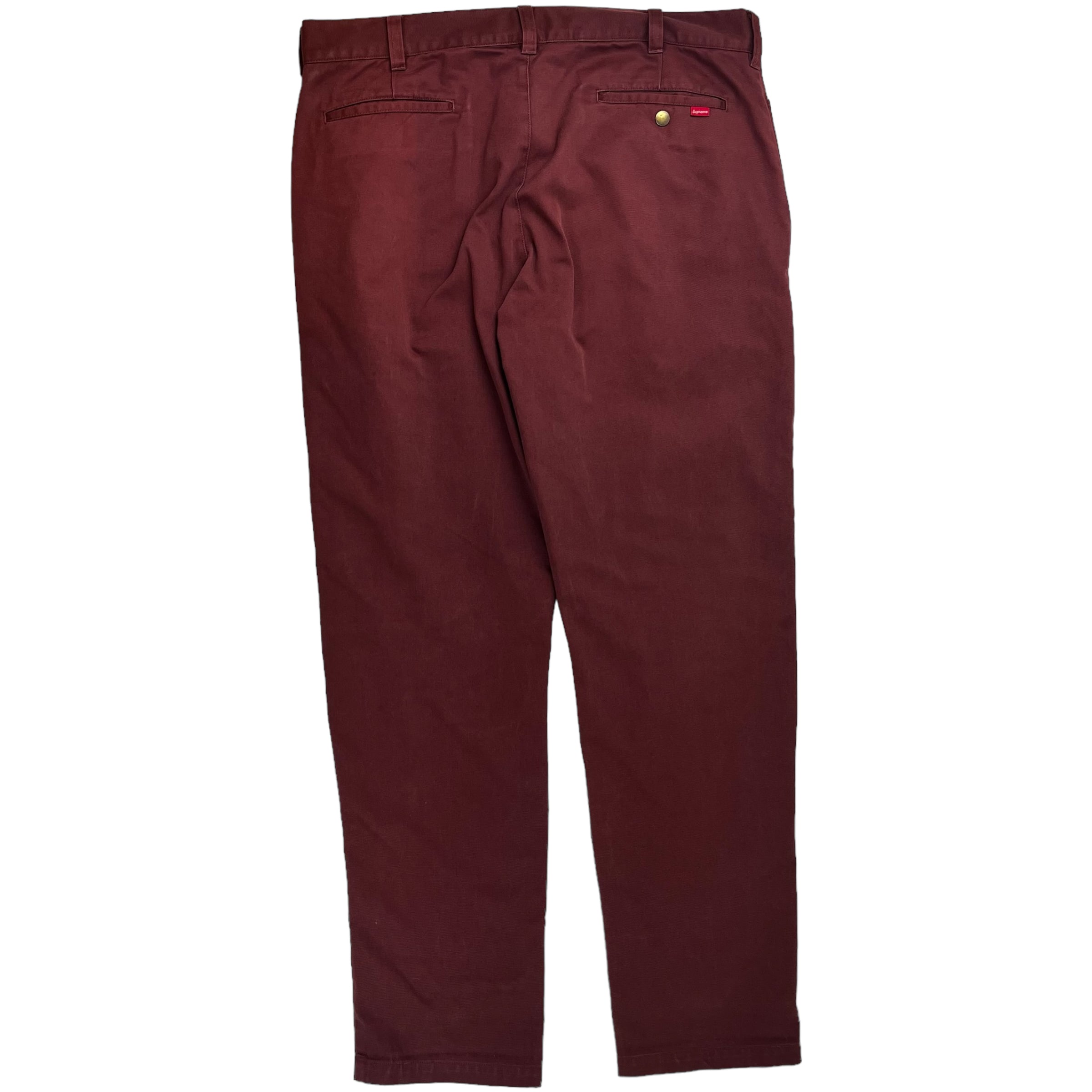 Supreme Chino Pants Maroon