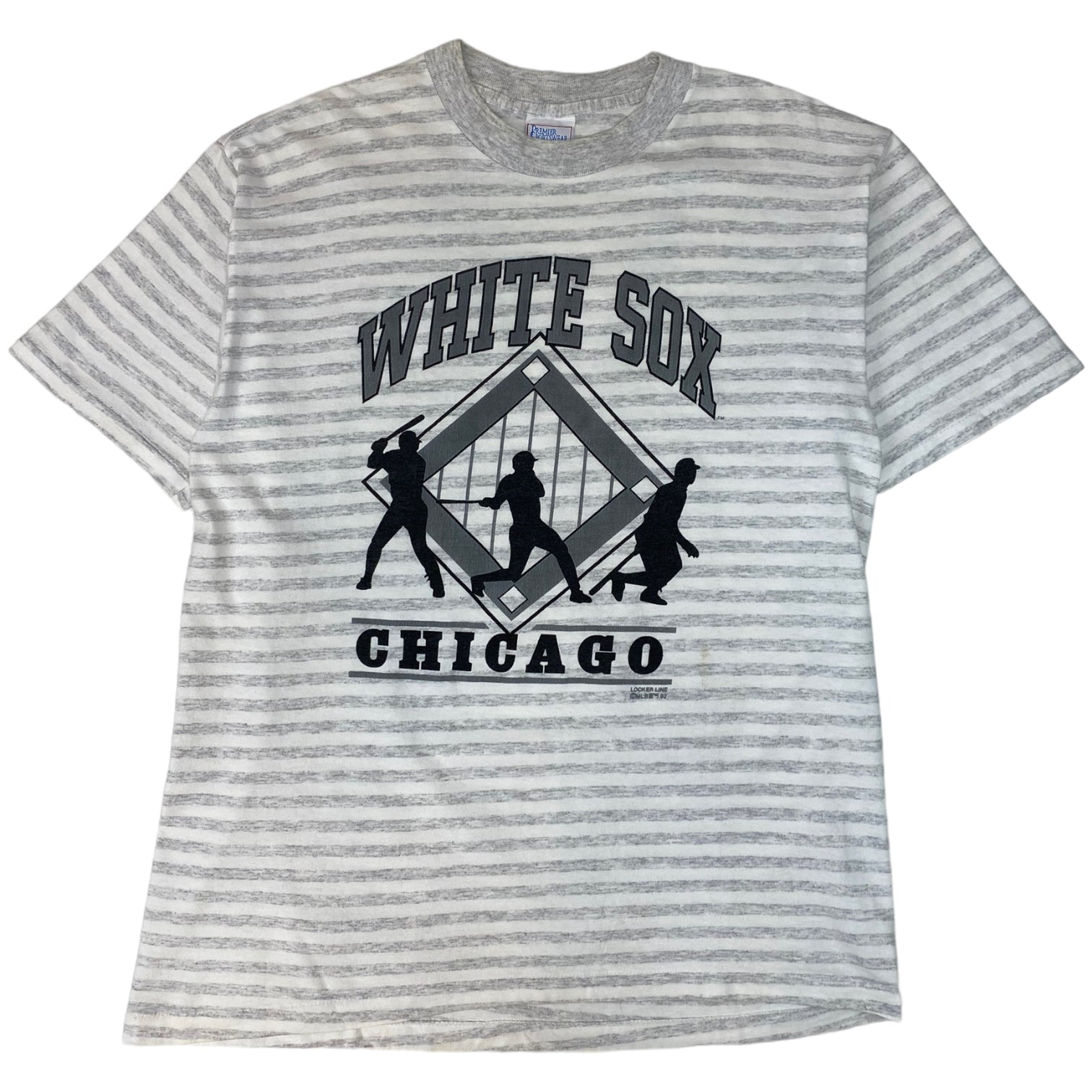 1992 Chicago White Sox Striped T-shirt - Baseball Team T-Shirt