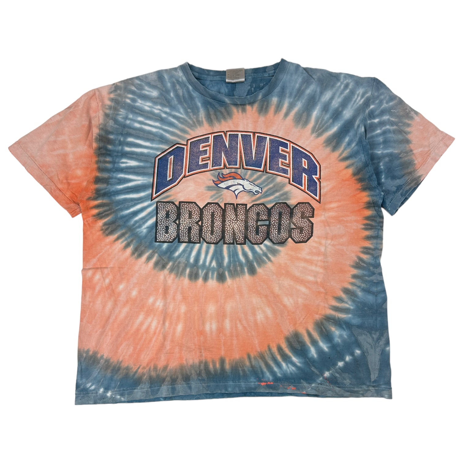 Vintage Denver Broncos Tie Dye Tee