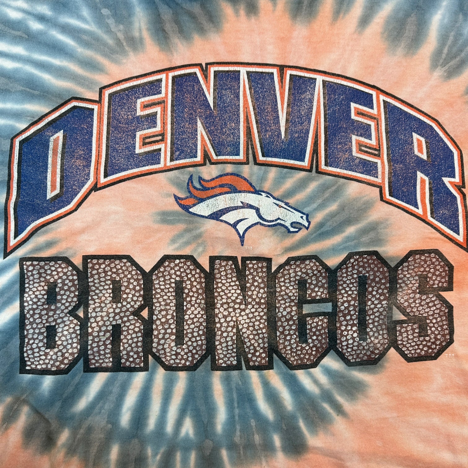 Vintage Denver Broncos Tie Dye Tee