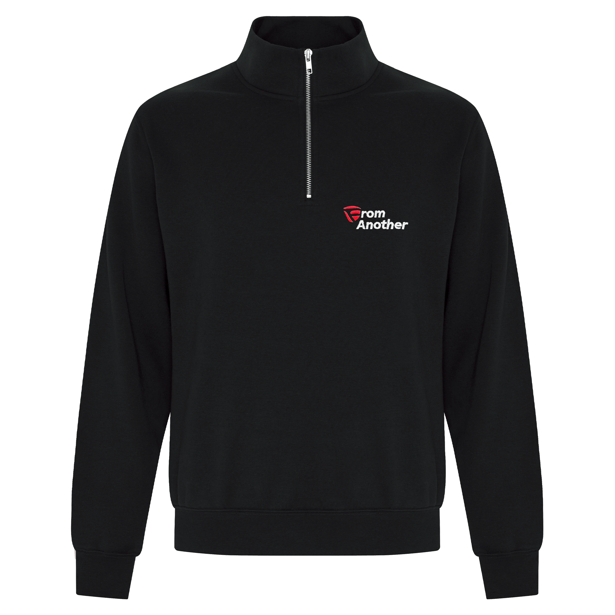 From Another Golf 1/4 Zip Sweater Black