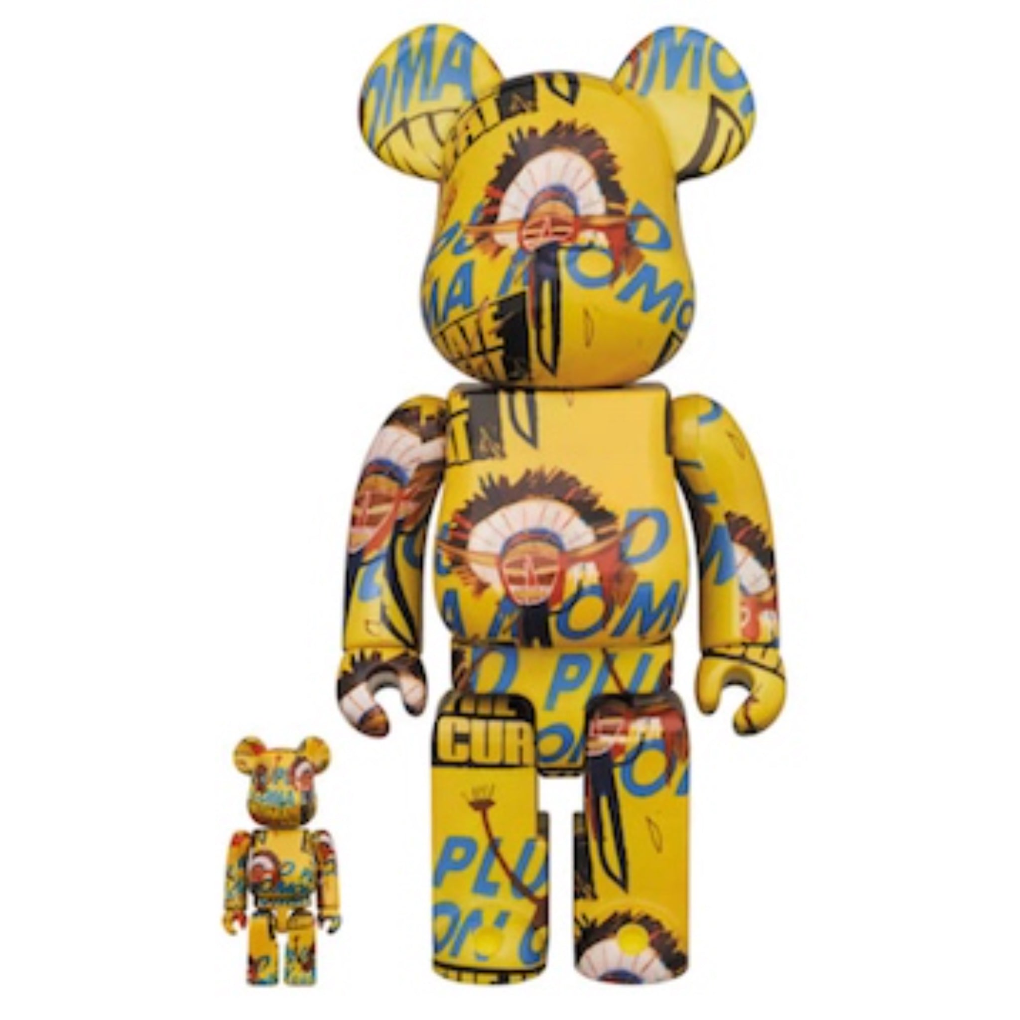 BearBrick Andy Warhol x Jean-Michel Basquiat #3 400% and 100%