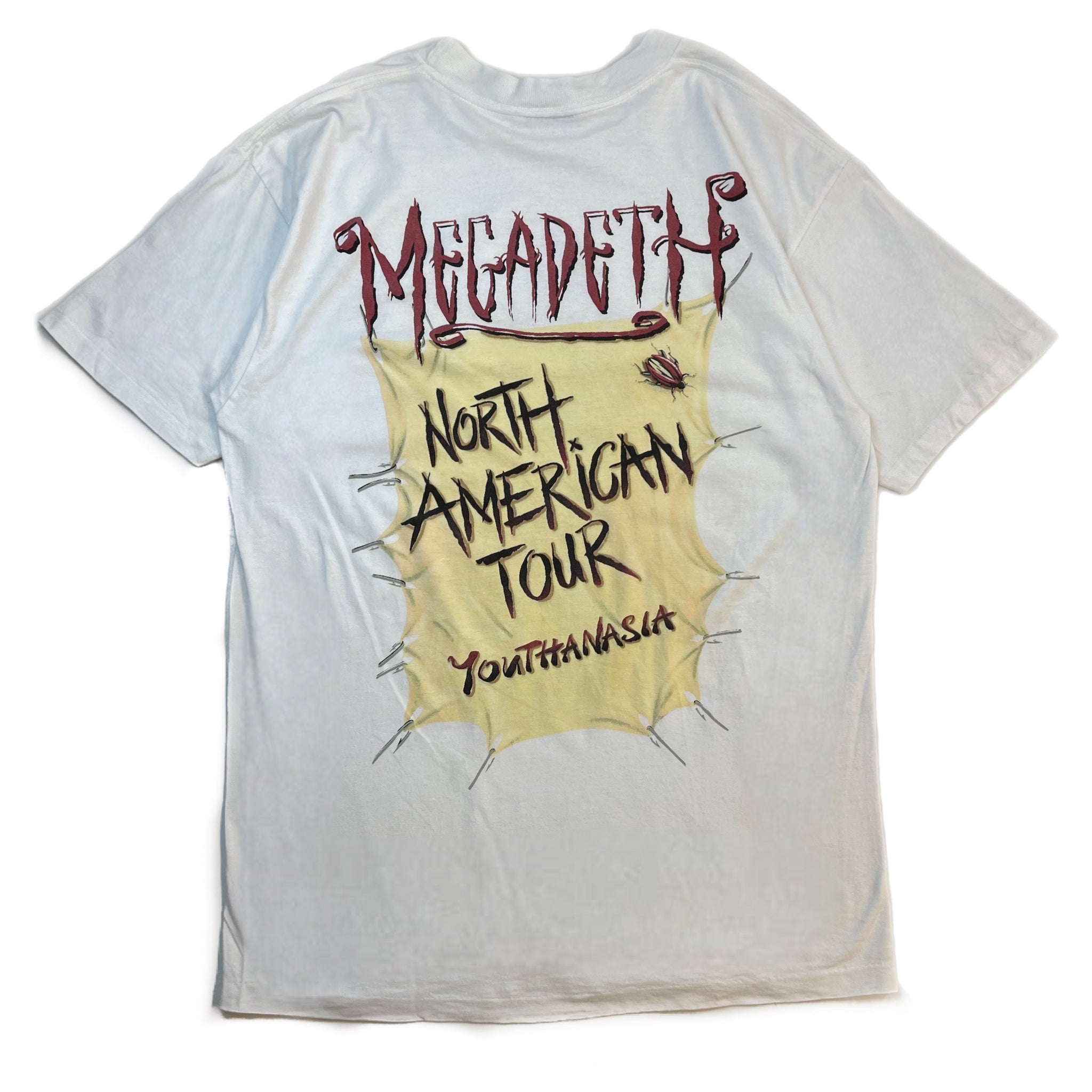 Vintage Megadeth Youthanasia Tour Tee White