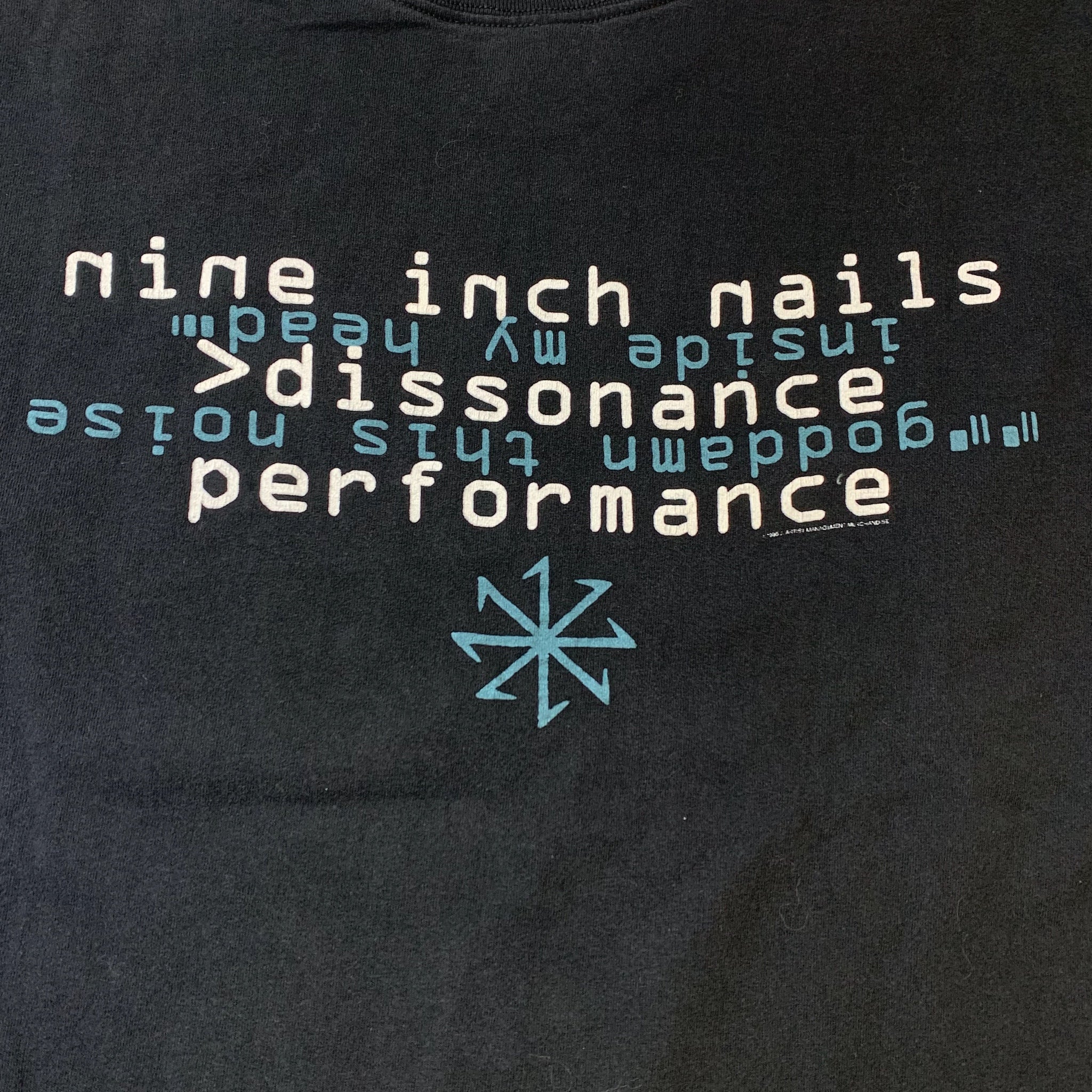 1995 Nine Inch Nails Dissonance Vintage Shirt- Black Band Shirt