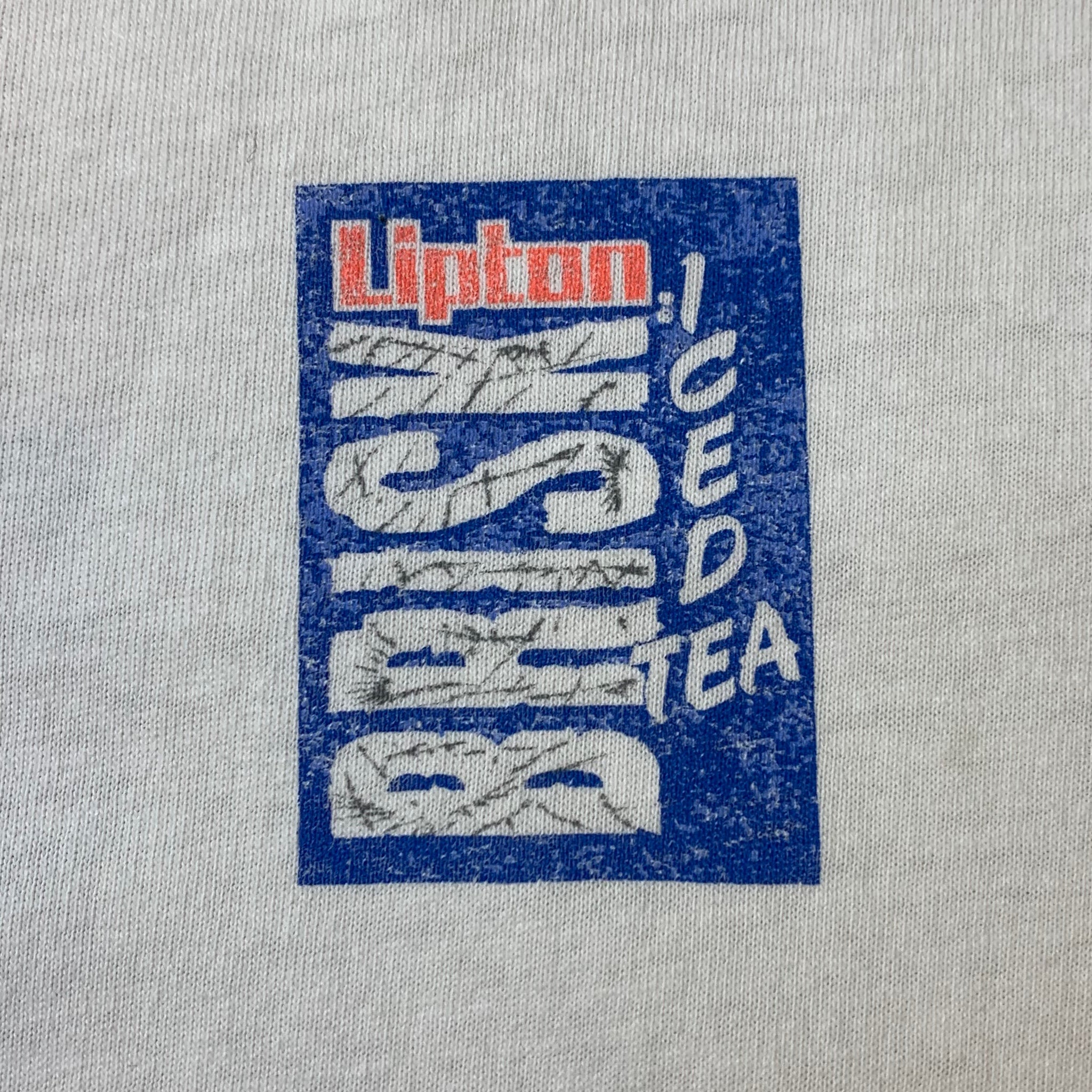 1988 Bruce Willis Brisk Iced Tea Vintage Shirt - White Shirt
