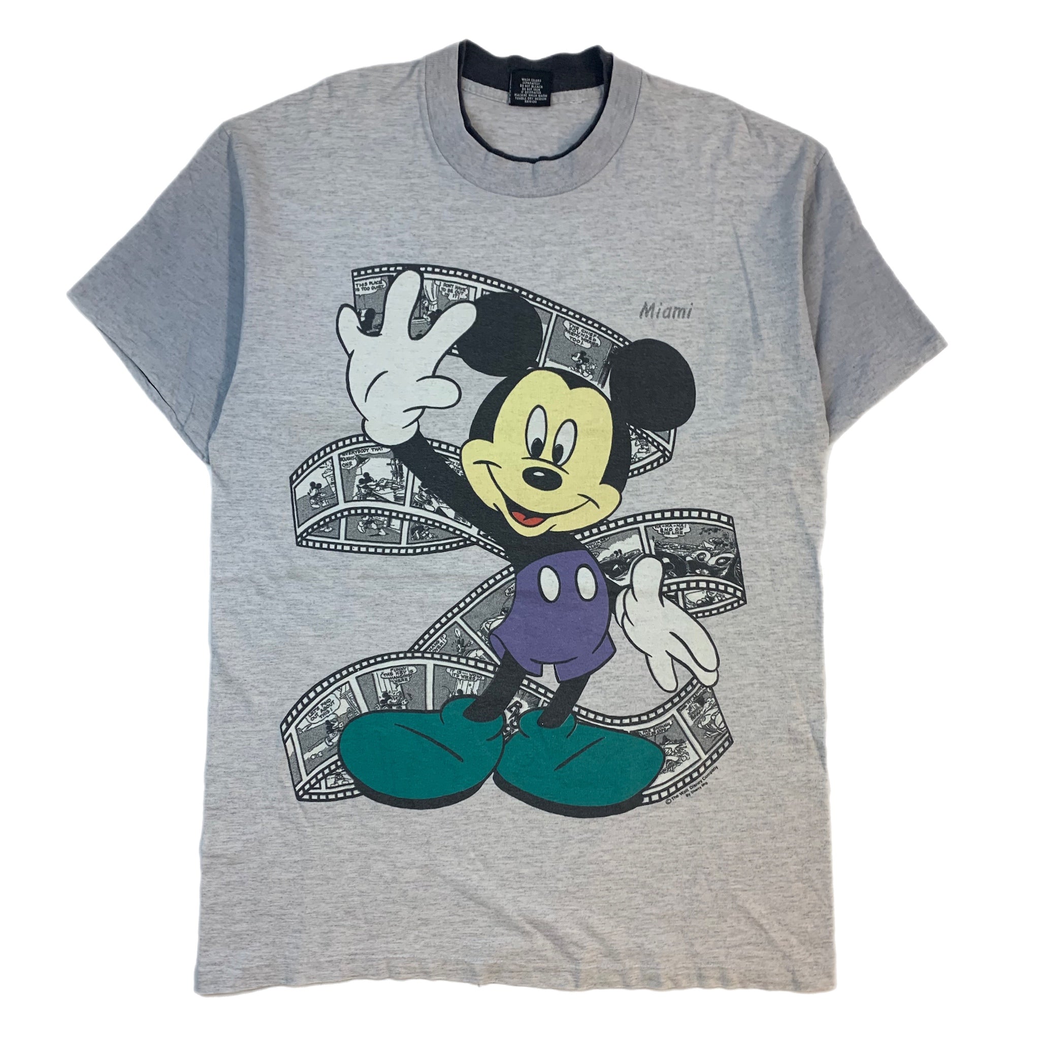 Vintage Mickey Mouse Miami Tee Grey