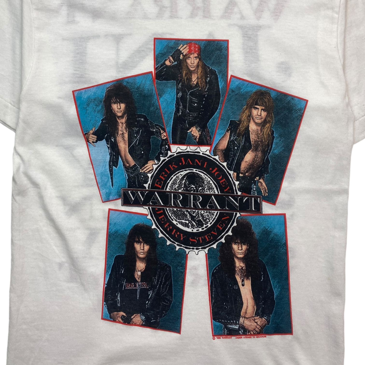 1989 Rock Band Nostalgia Warrant Group Photo T-Shirt