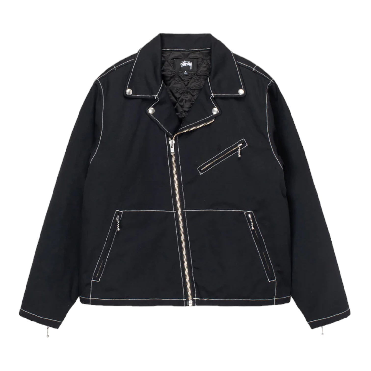 Stussy Moto Twill Jacket Black