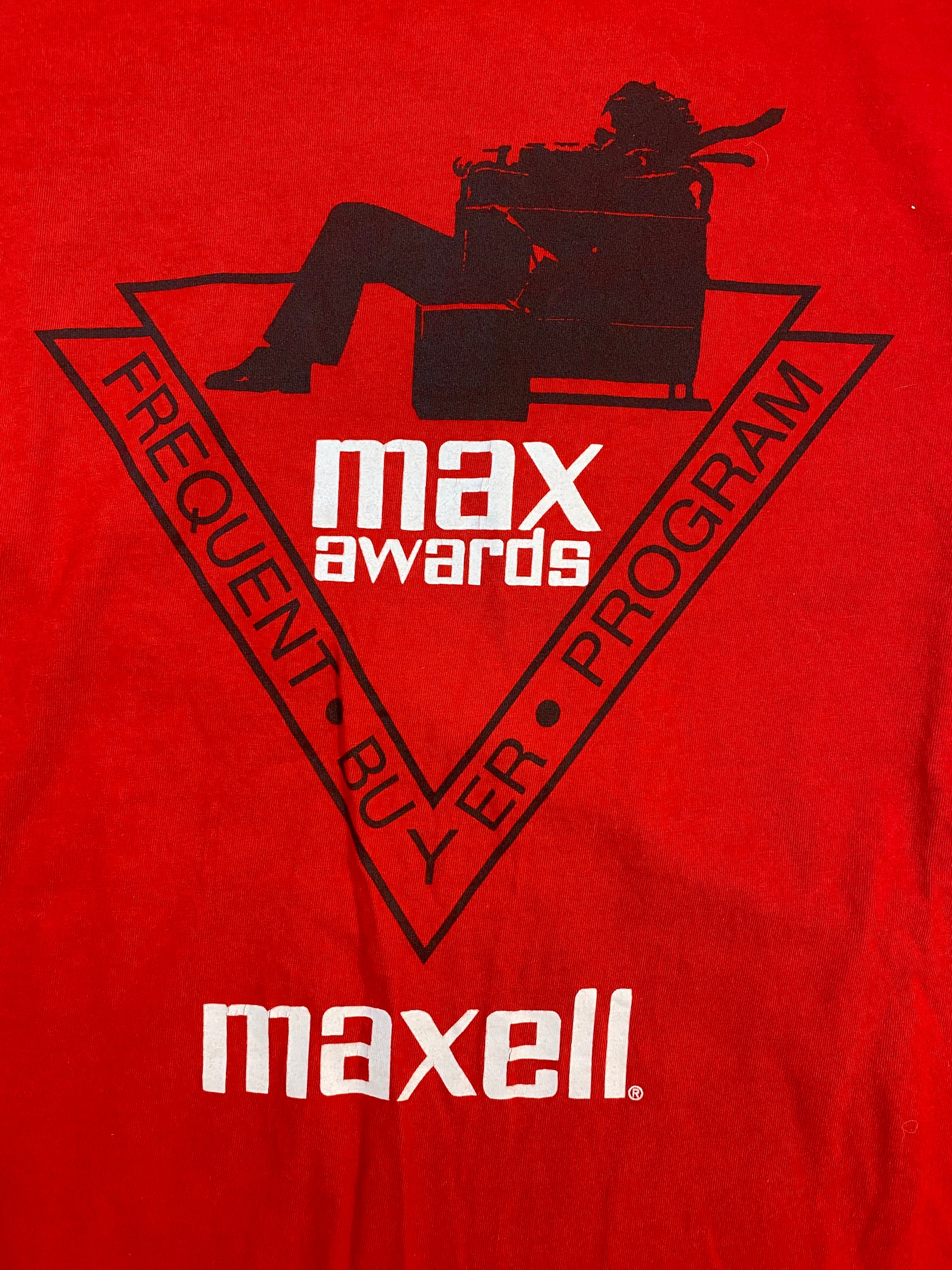 Vintage Maxell Promo Tee Red