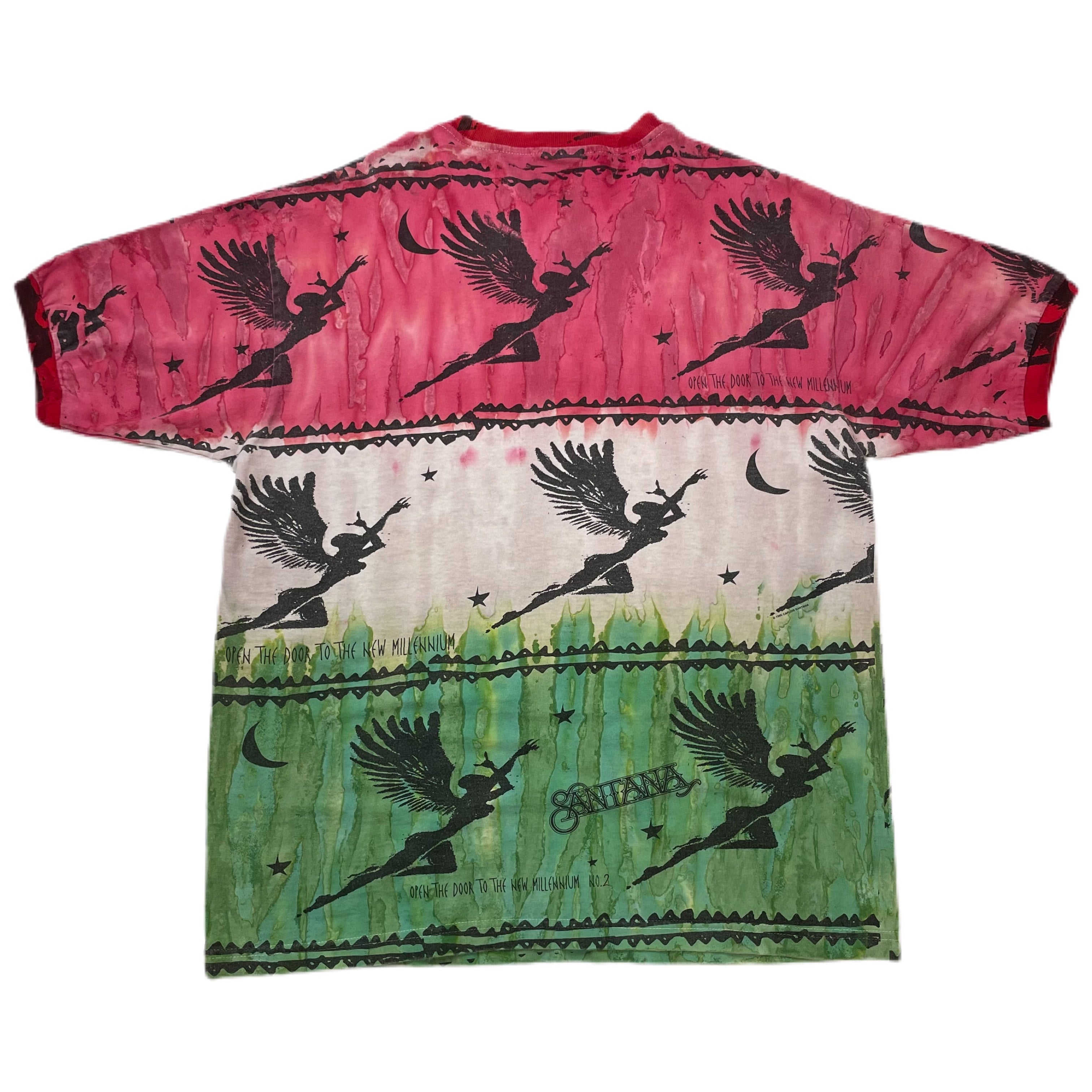 1995 Carlos Santana Vintage Shirt - Black Musician Shirt