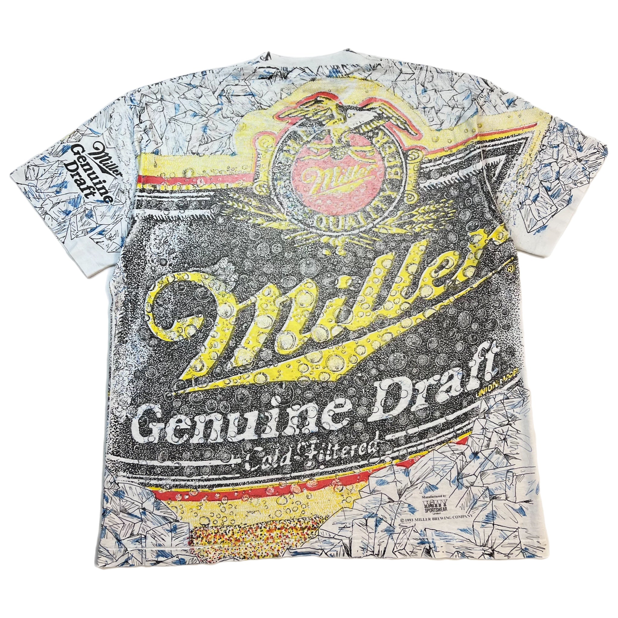 Vintage Miller Beer All Over Print Tee