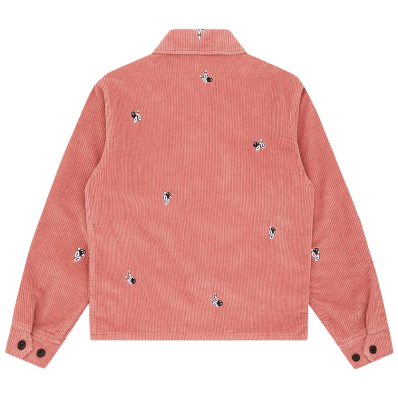 Ice Cream By Billionaire Boys Club Embroidered Corduroy Zip Jacket Pink