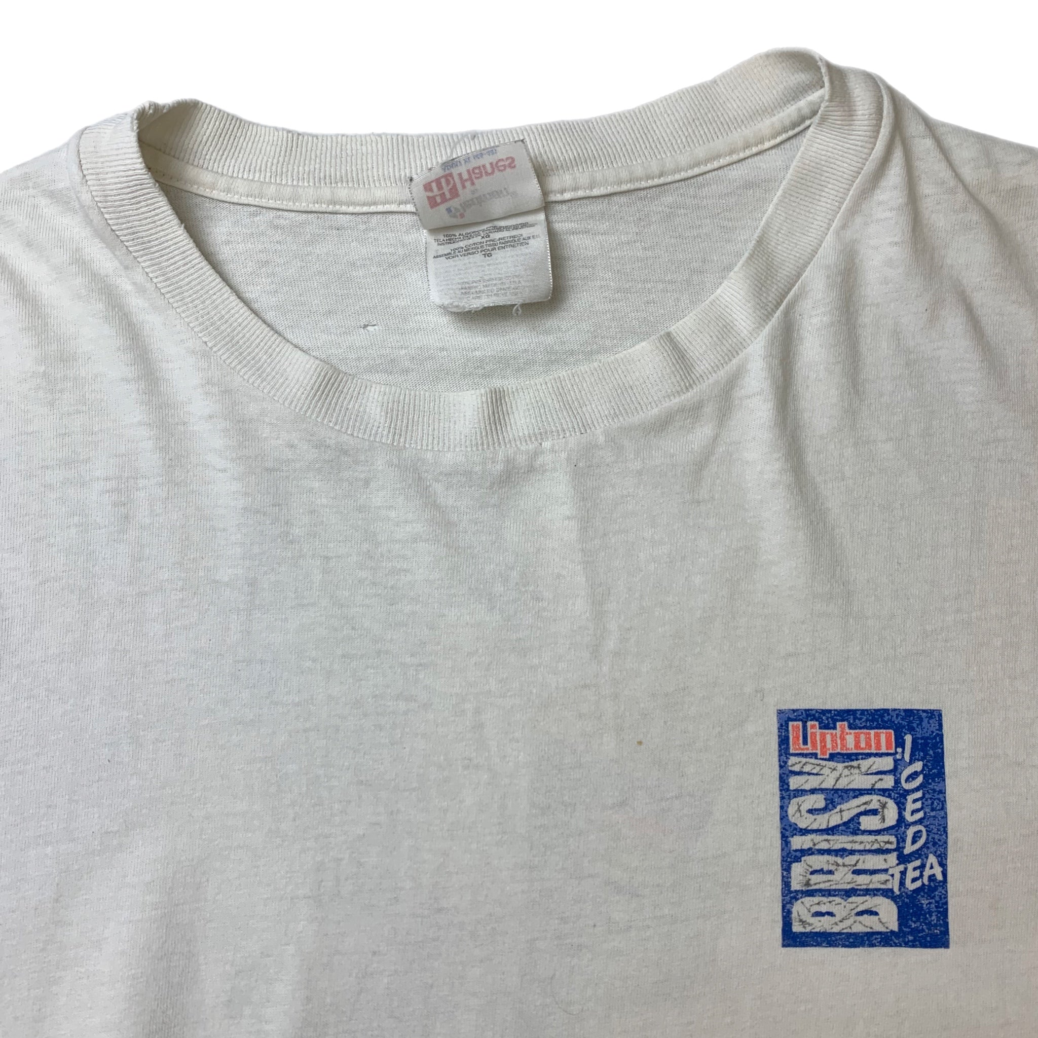 1988 Bruce Willis Brisk Iced Tea Vintage Shirt - White Shirt