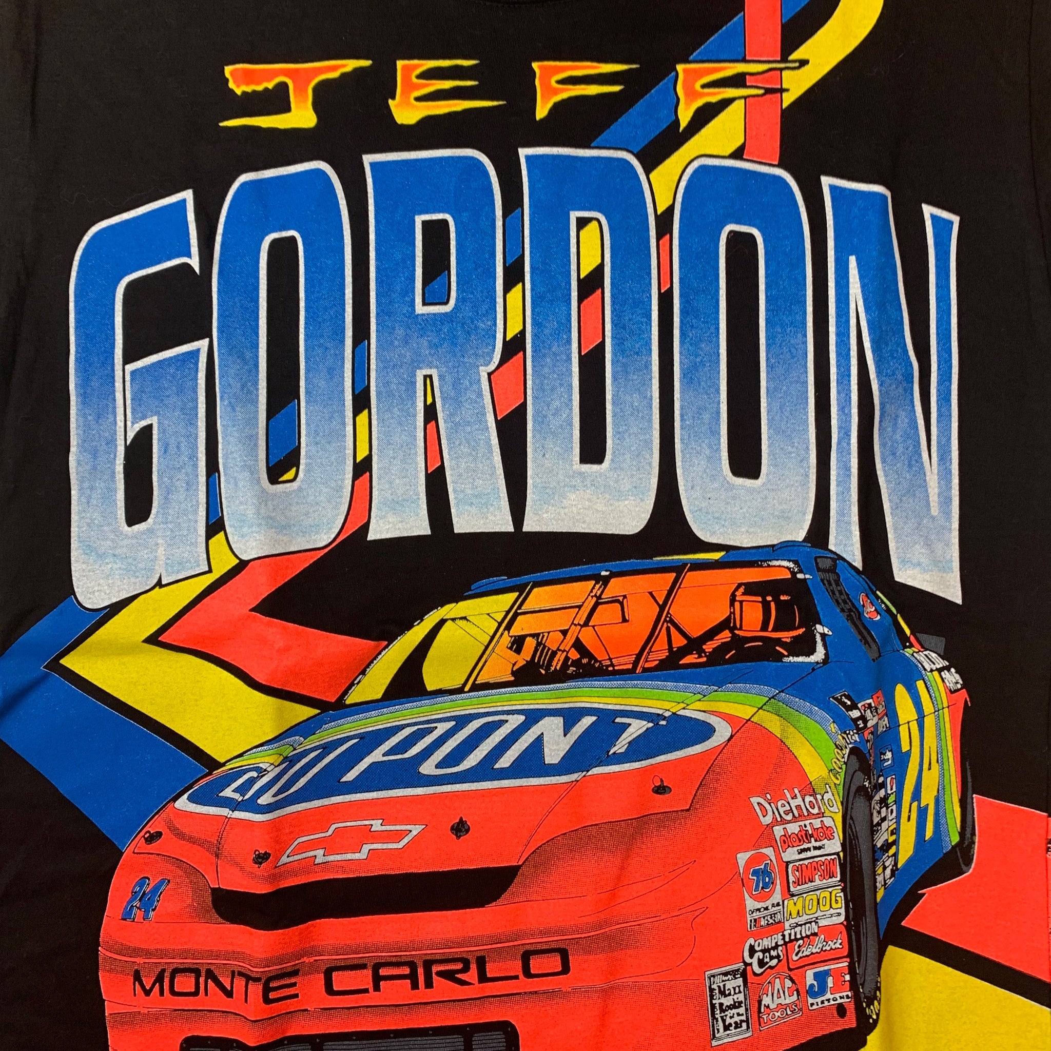 Jeff Gordon All Over Print Racing Tee Black