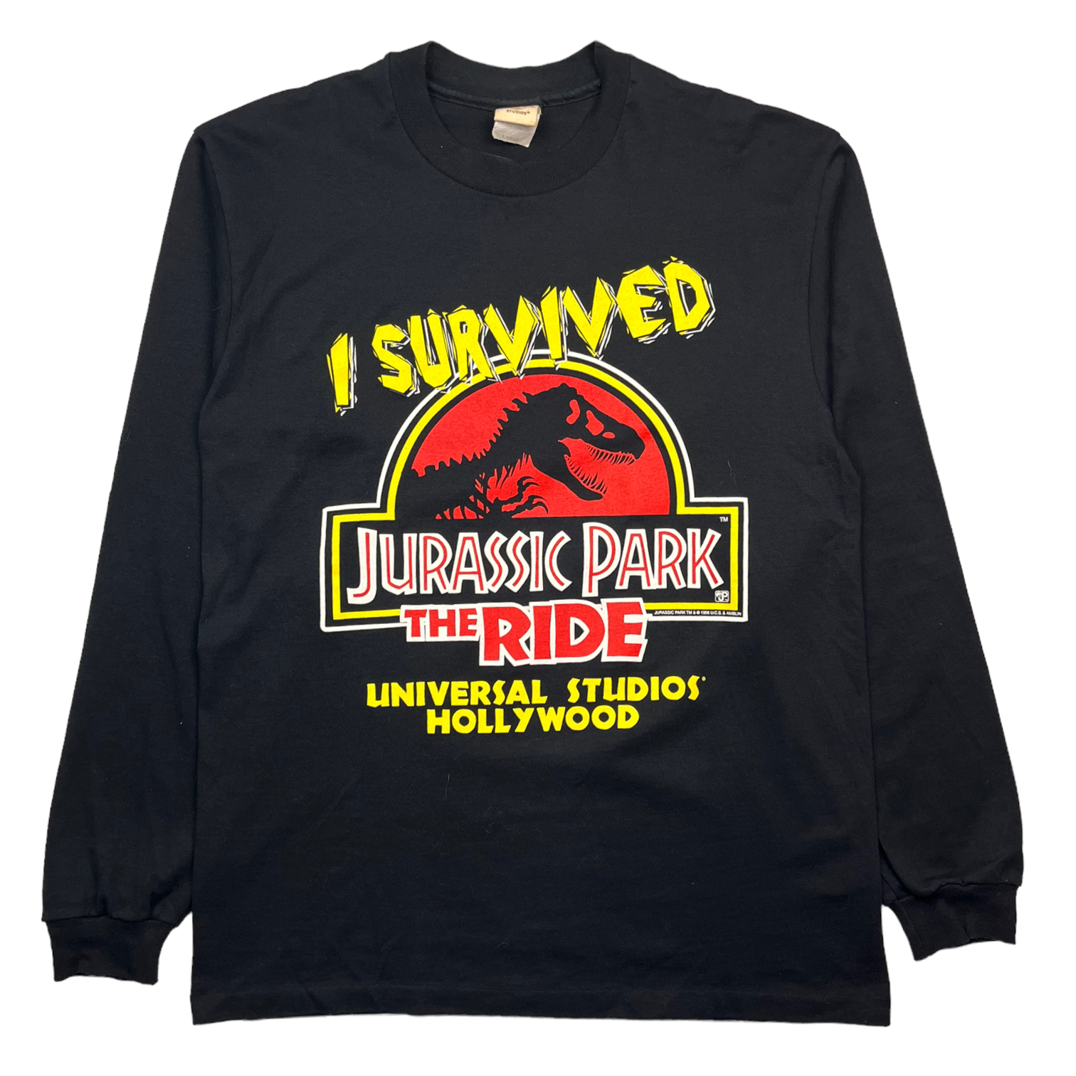 1996 Jurassic Park The Ride “I Survived…” Long Sleeve Tee