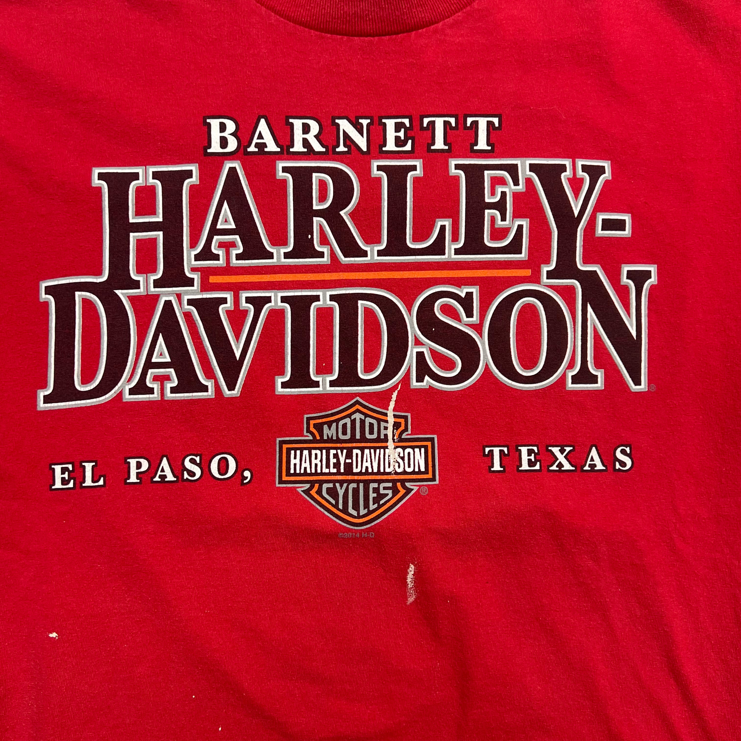 Vintage Harley Davidson Barnett Texas Red Tee