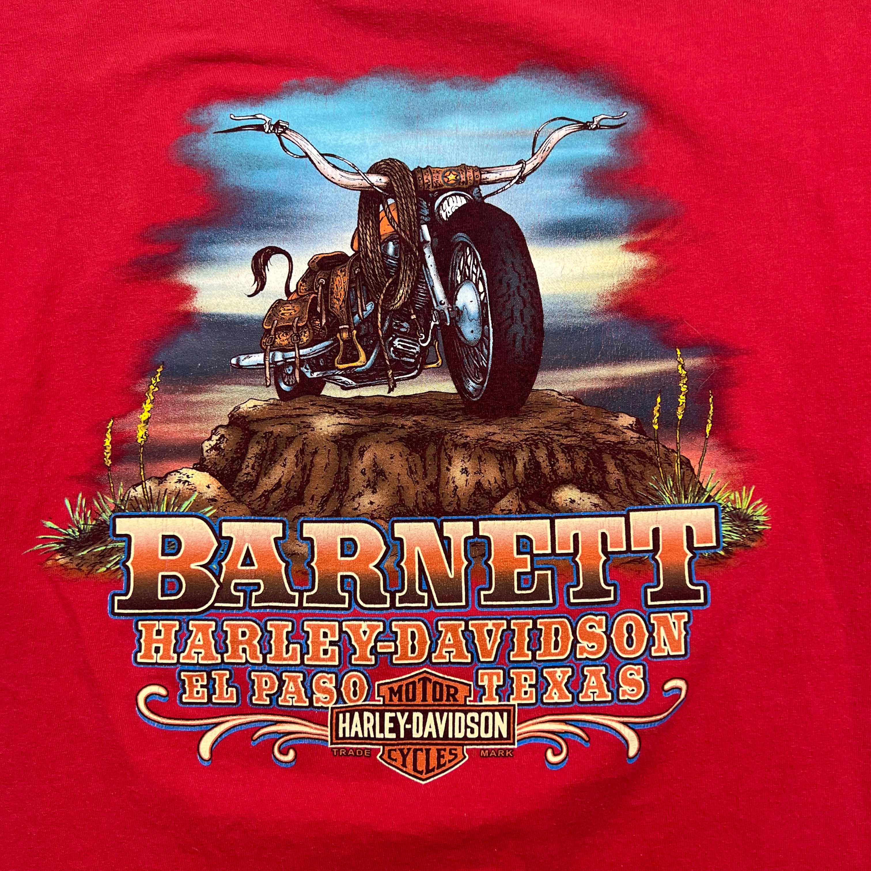 Vintage Harley Davidson Barnett Texas Red Tee