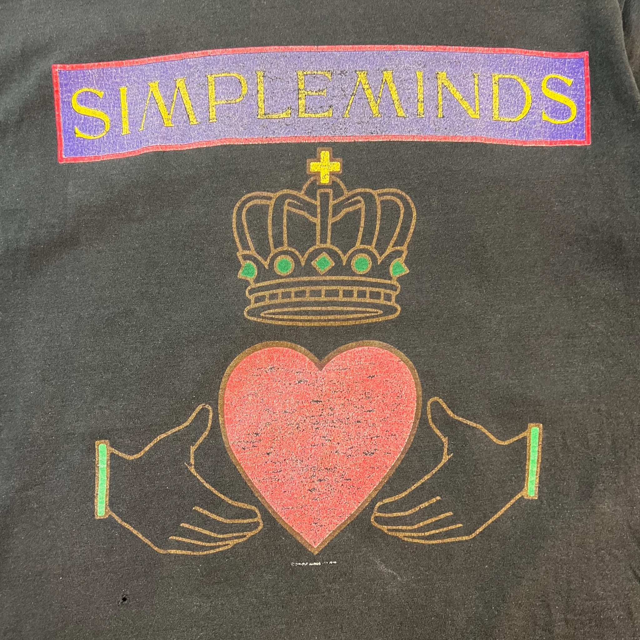 1989 Classic '80s Concert Fashion Simple Minds Tour T-Shirt