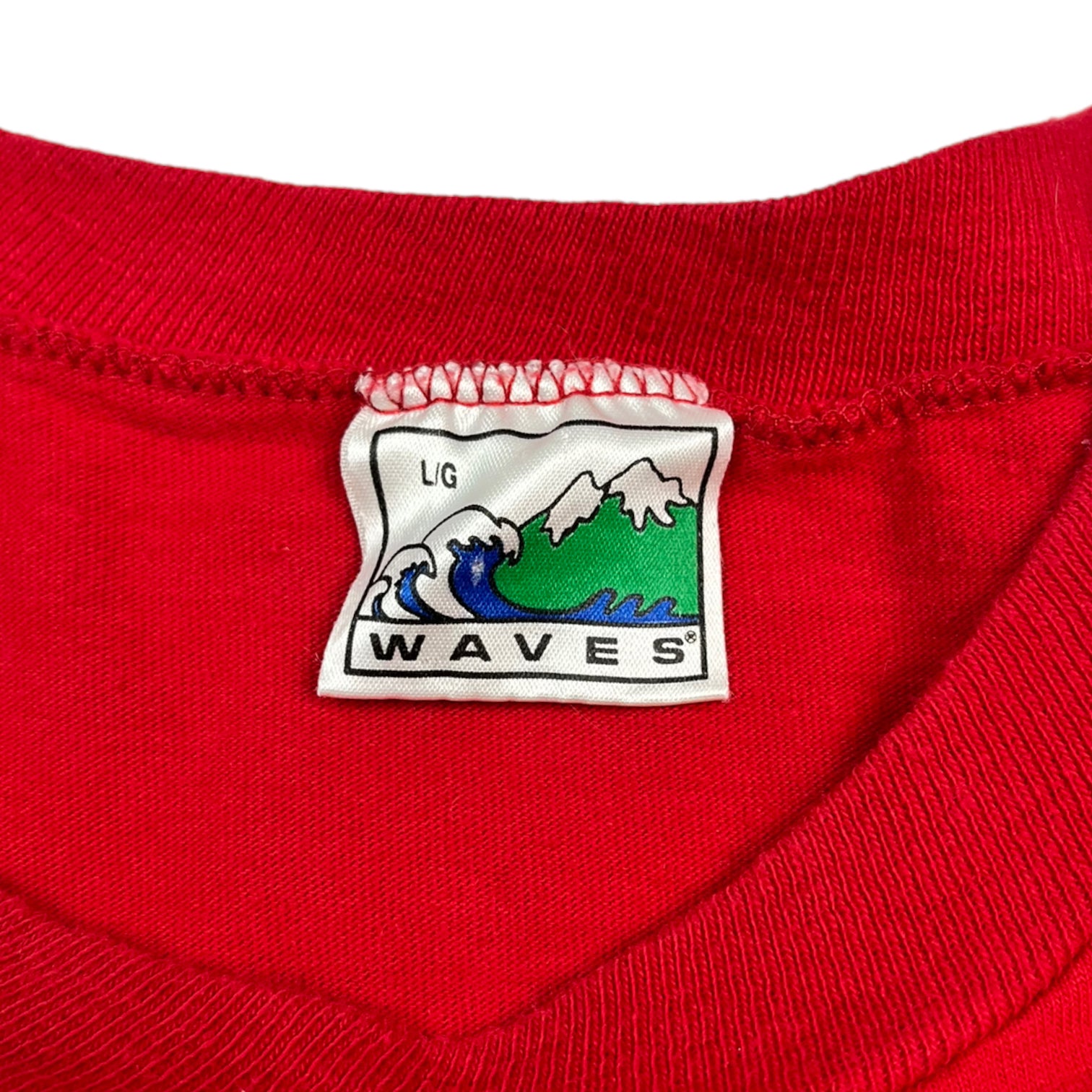 1992 Calgary Flames Logo T-shirt - Red & Yellow NHL T-Shirt