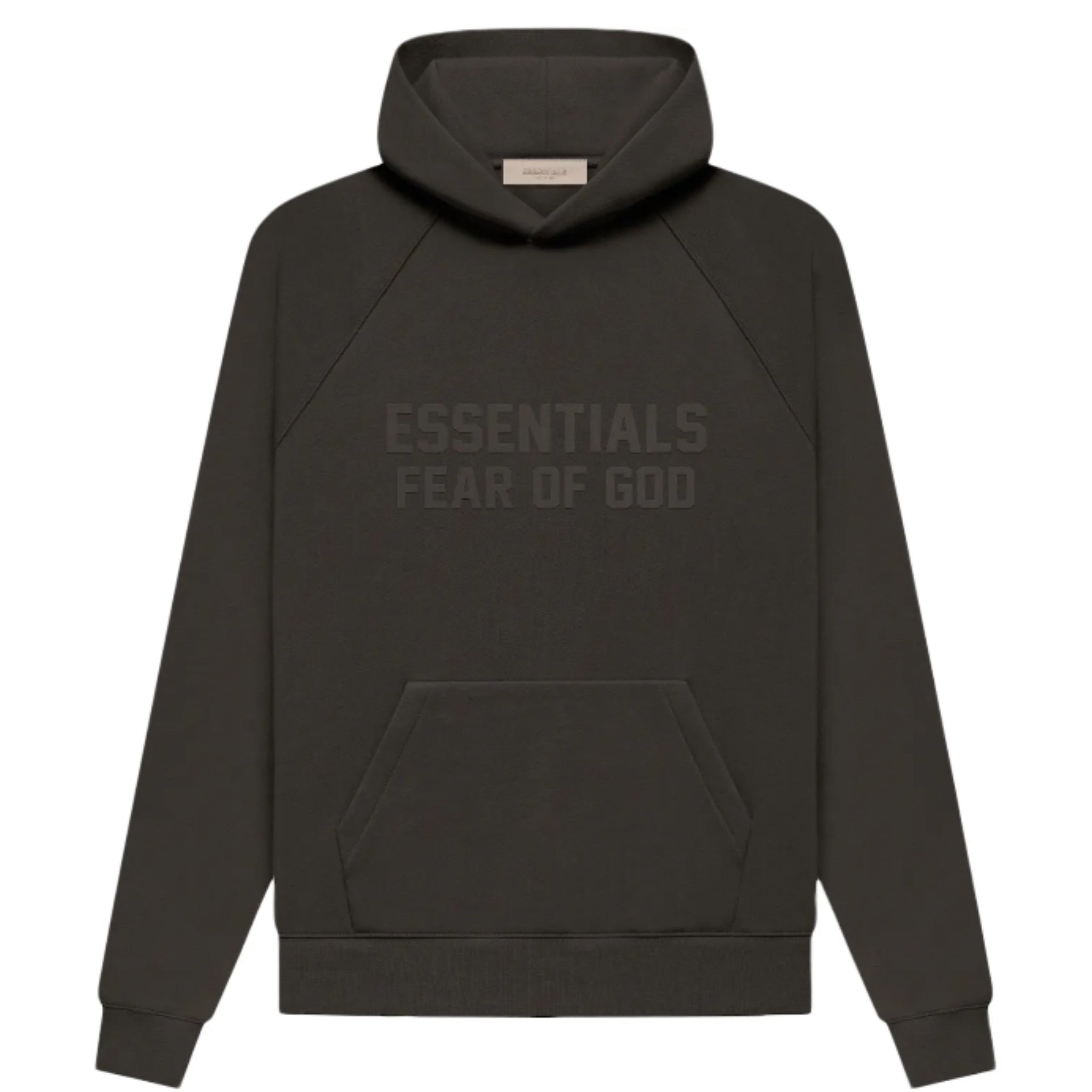 Fear of God Essentials Off Black Hoodie - Black Hooded Sweatshirt